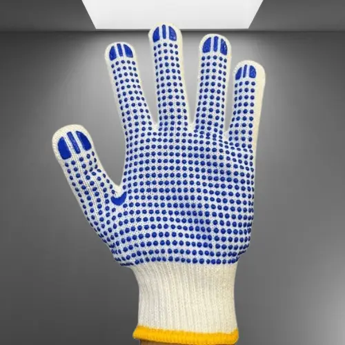 cotton gloves pvc dots